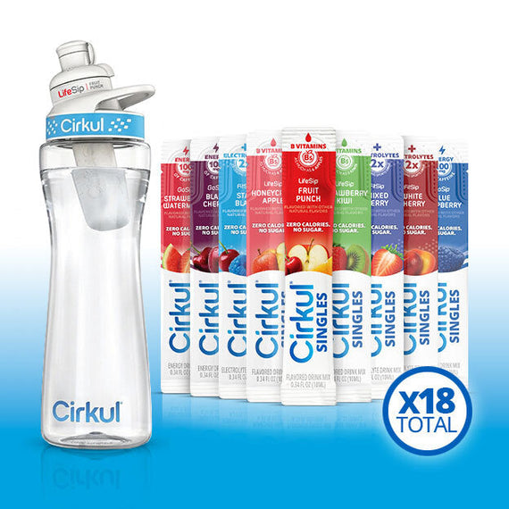 22oz. Plastic Bottle & LifeSip® Fruit Punch D4
